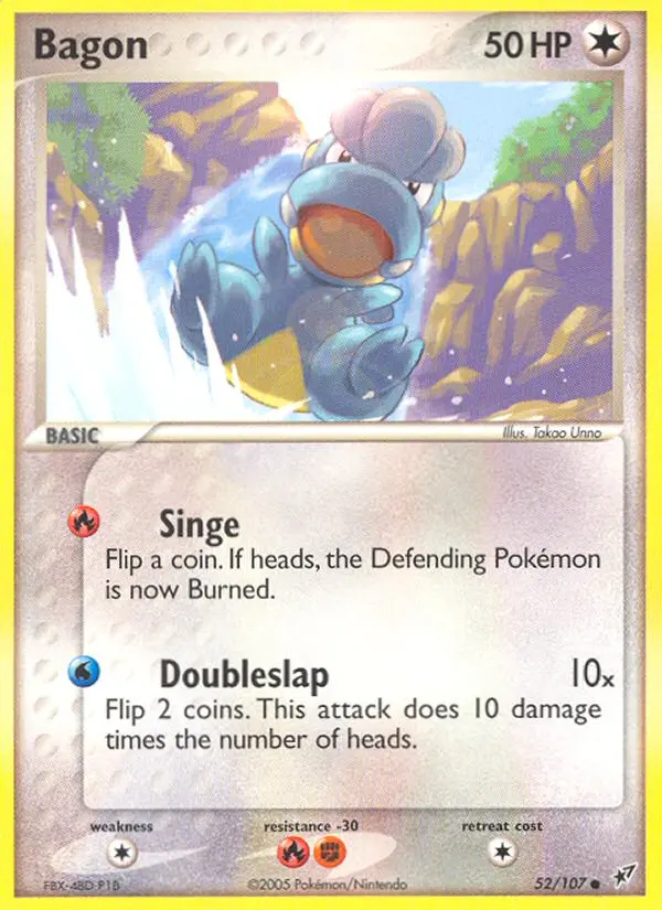 Bagon, Pokémon card