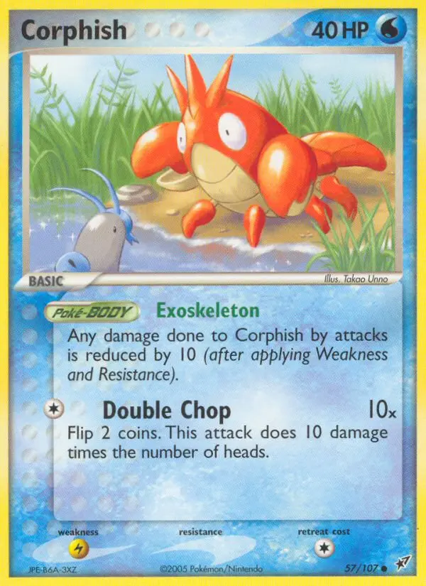 Corphish, Pokémon card