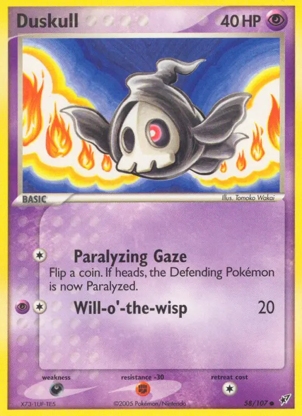 Duskull, Pokémon card