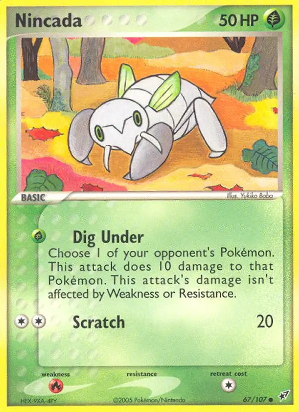Nincada, Pokémon card