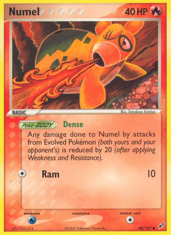 Numel, Pokémon card