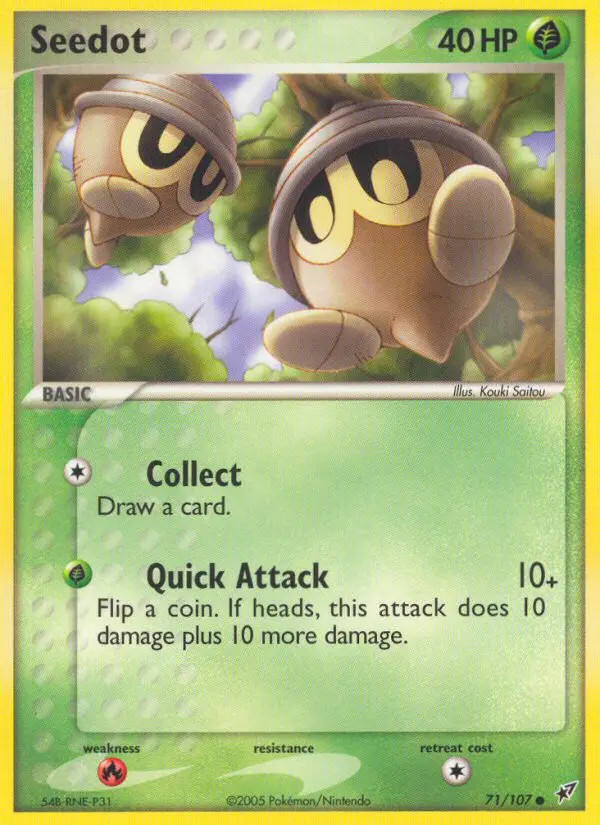 Seedot, Pokémon card