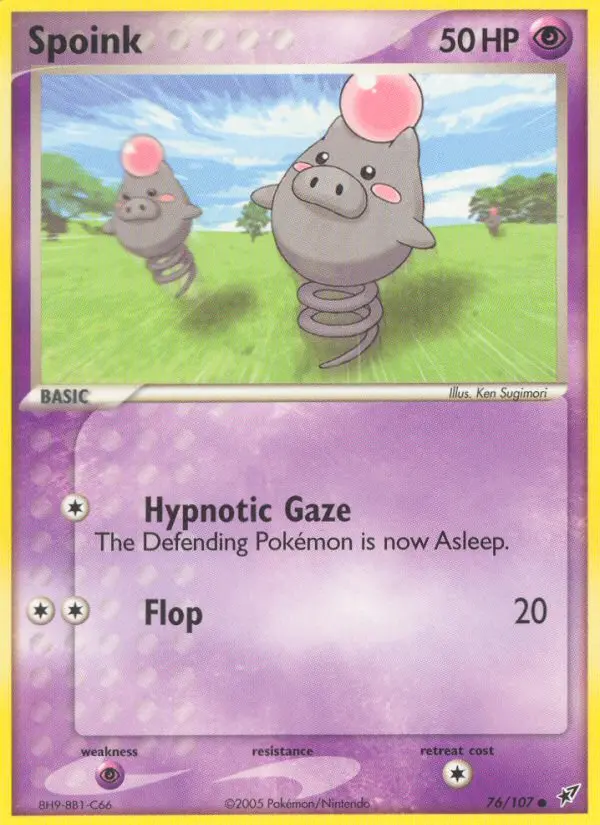 Spoink, Pokémon card