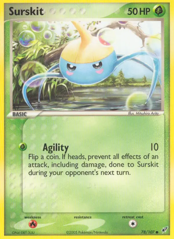 Surskit, Pokémon card