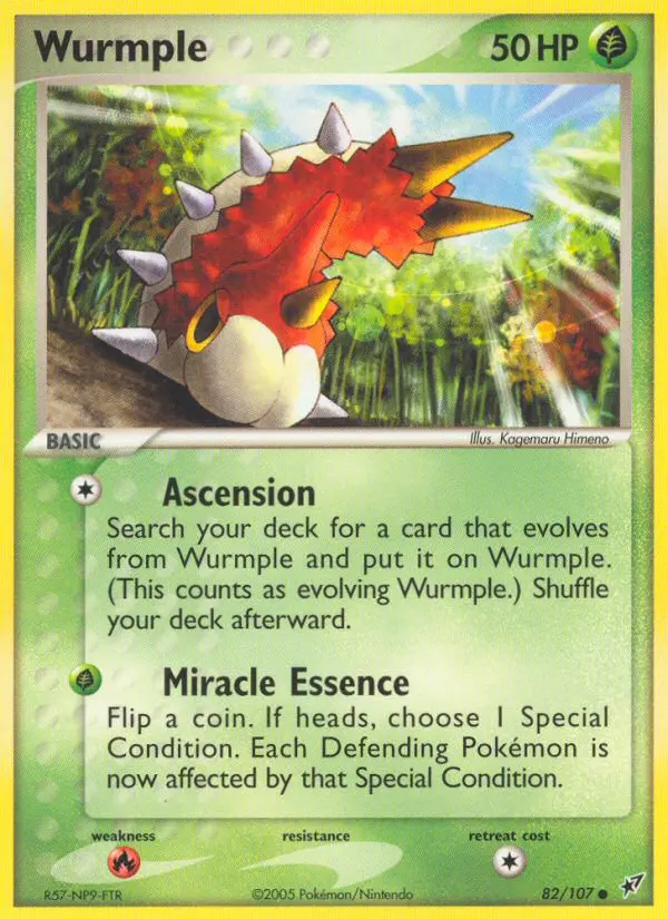 Wurmple, Pokémon card