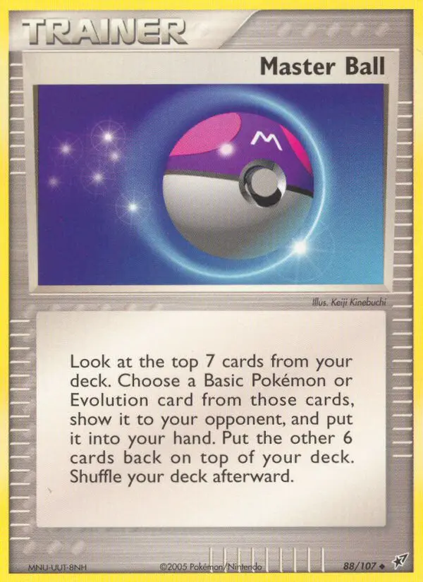 Master Ball, Pokémon card