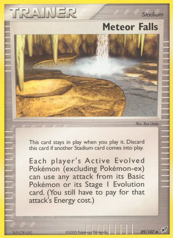 Meteor Falls, Pokémon card