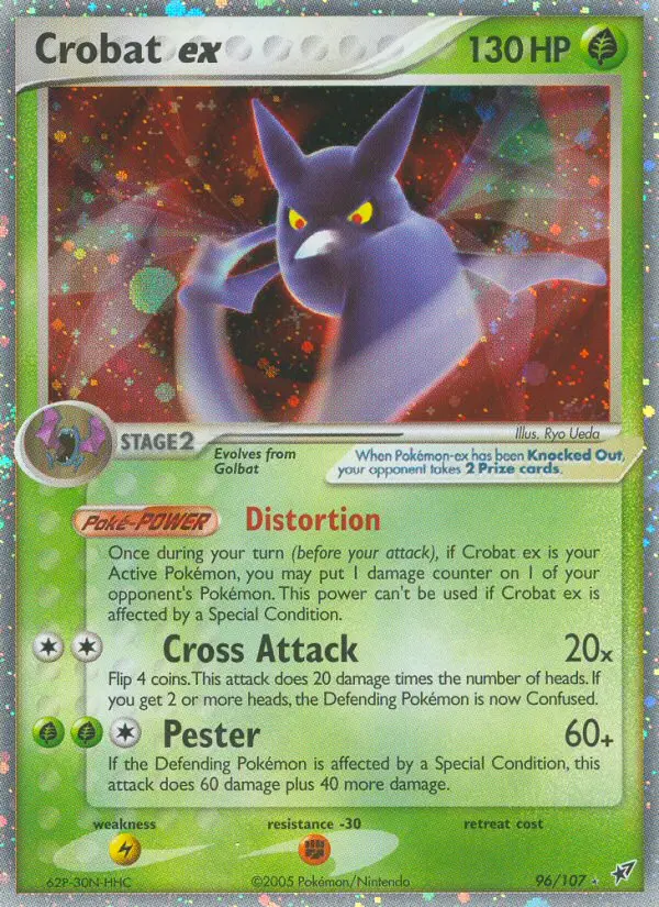 Crobat ex, Pokémon card