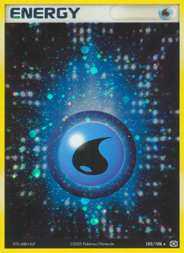 Water Energy, Pokémon card