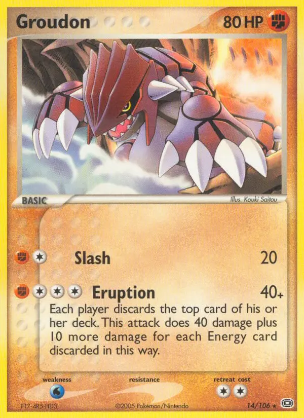Groudon, Pokémon card