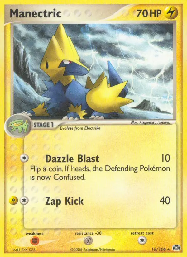 Manectric, Pokémon card
