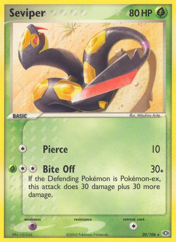 Seviper, Pokémon card