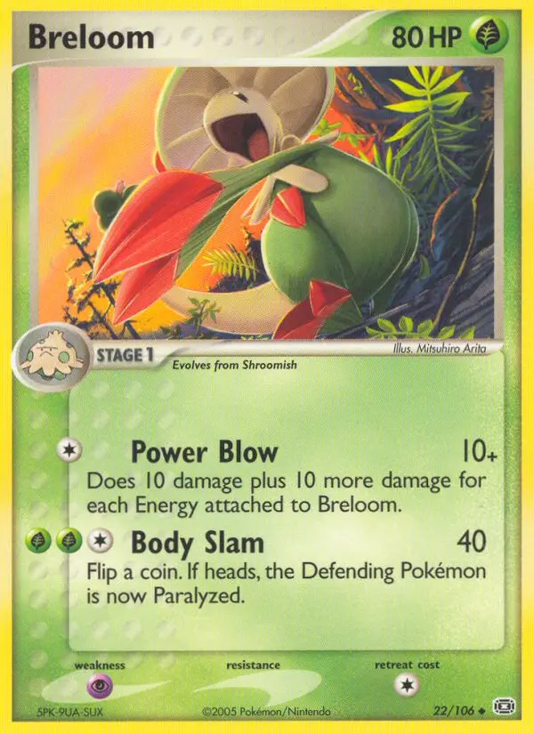 Breloom, Pokémon card