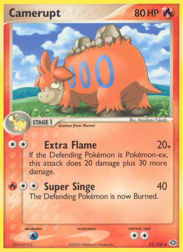 Camerupt, Pokémon card