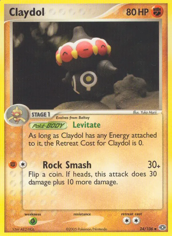 Claydol, Pokémon card