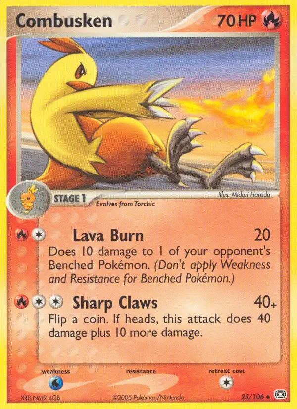 Combusken, Pokémon card