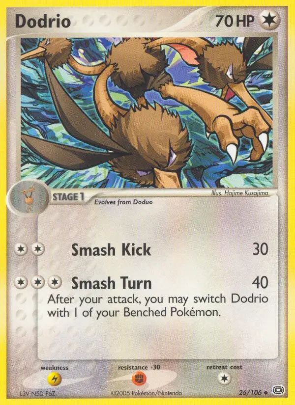 Dodrio, Pokémon card