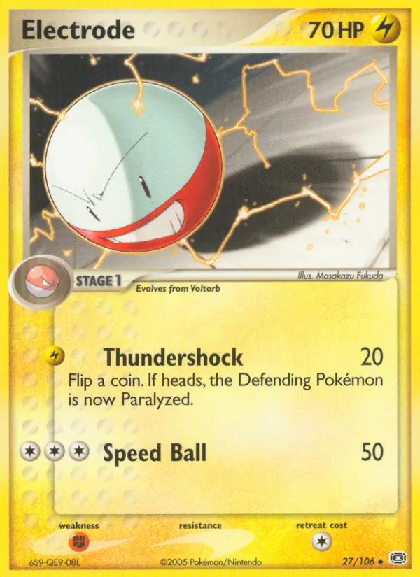 Electrode, Pokémon card