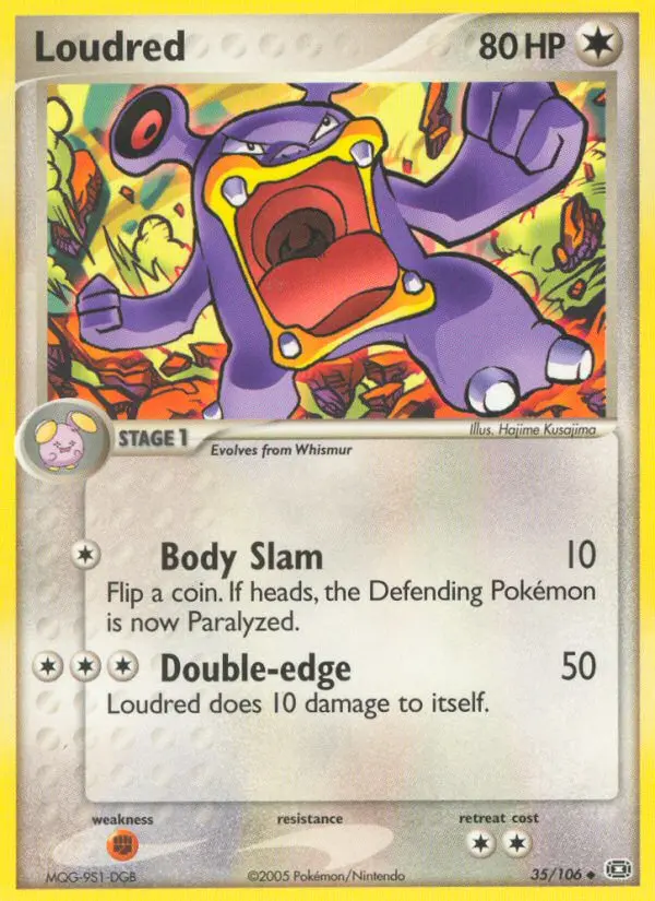 Loudred, Pokémon card