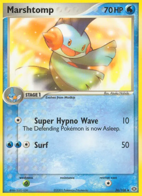 Marshtomp, Pokémon card