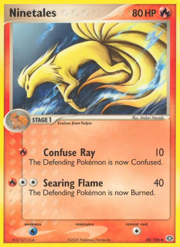 Ninetales, Pokémon card