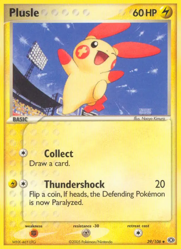 Plusle, Pokémon card
