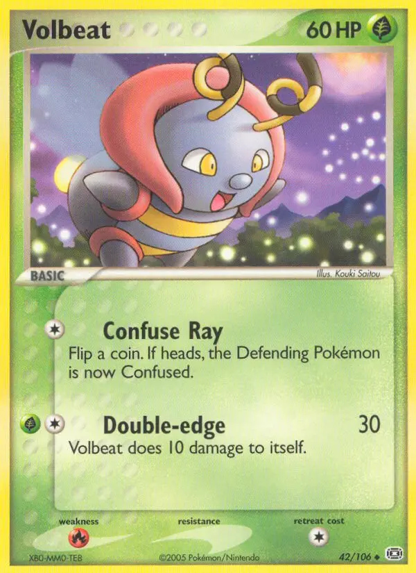 Volbeat, Pokémon card