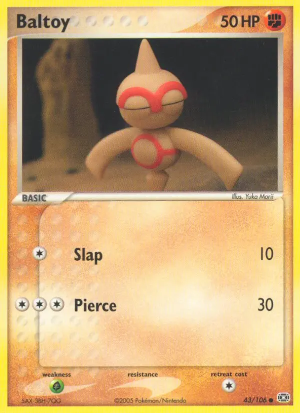 Baltoy, Pokémon card