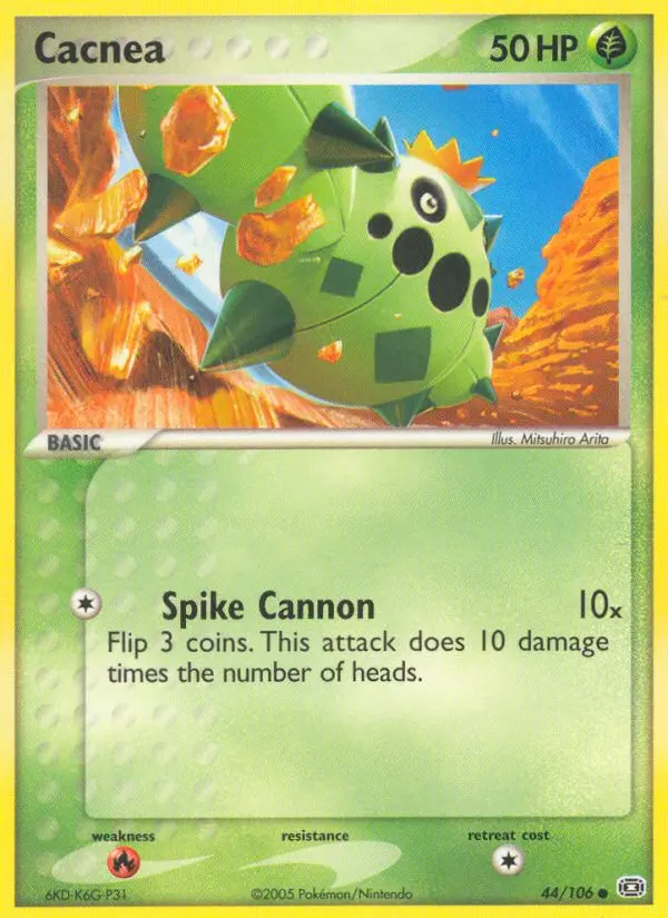 Cacnea, Pokémon card