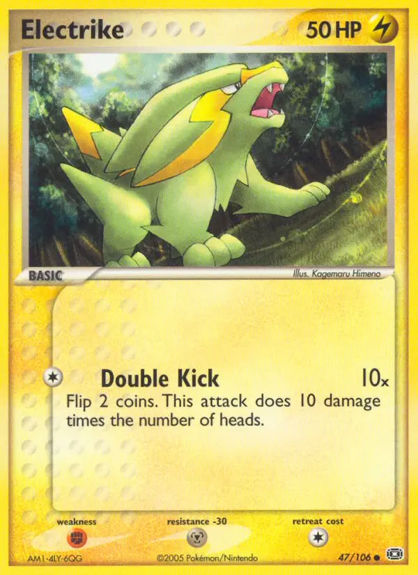 Electrike, Pokémon card