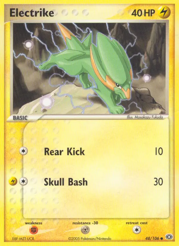 Electrike, Pokémon card