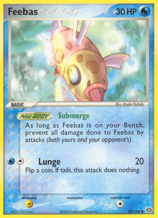 Feebas, Pokémon card