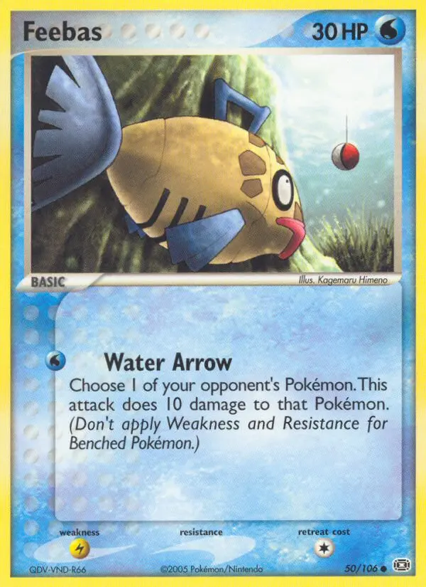 Feebas, Pokémon card
