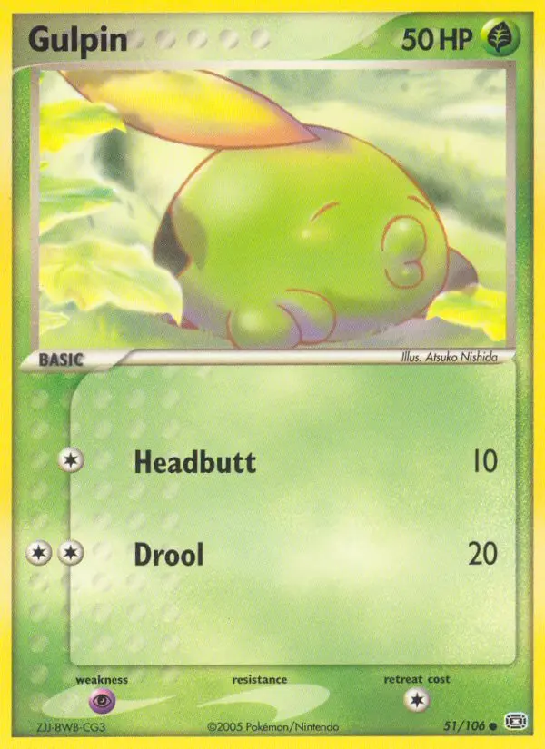 Gulpin, Pokémon card