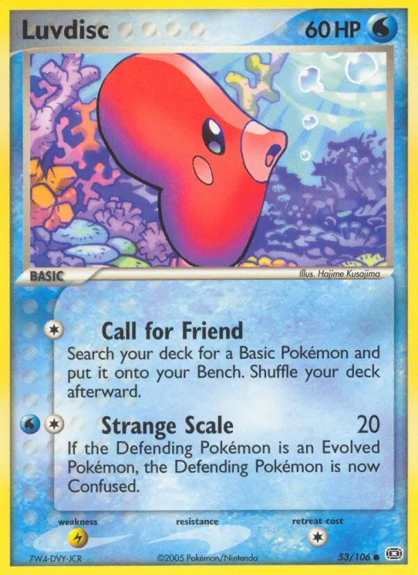 Luvdisc, Pokémon card