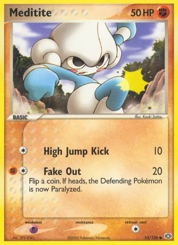 Meditite, Pokémon card