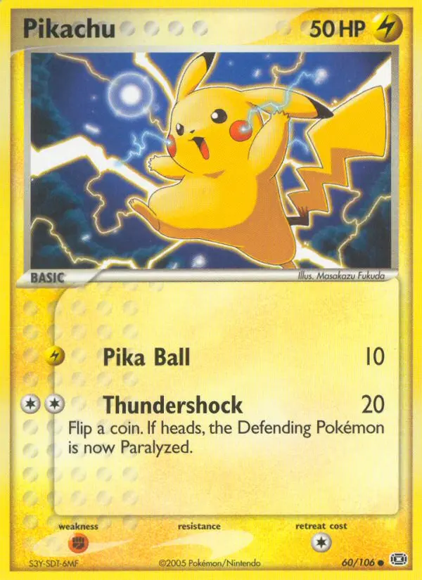 Pikachu, Pokémon card