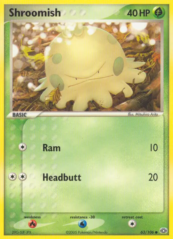 Shroomish, Pokémon card