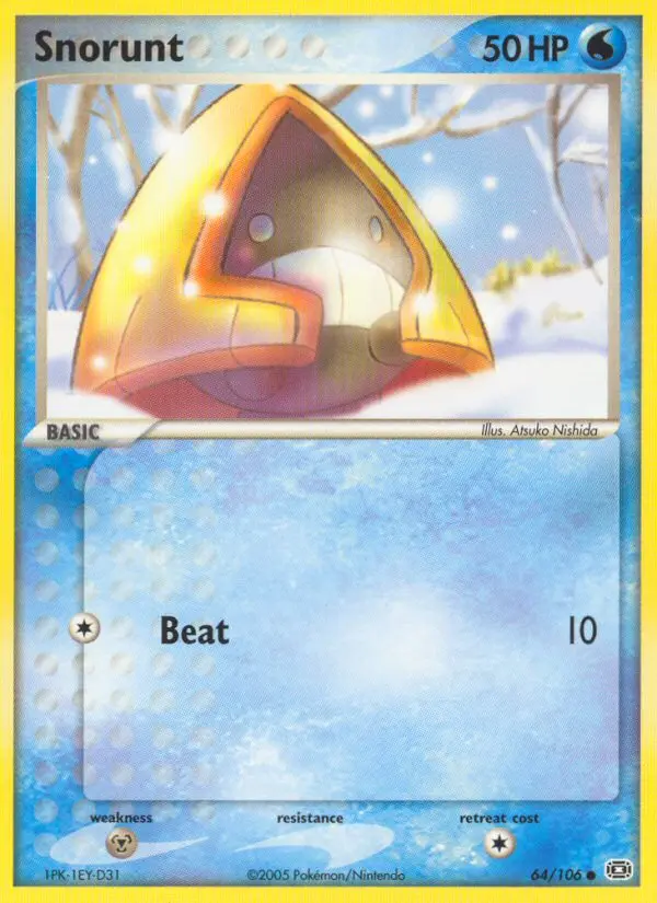 Snorunt, Pokémon card