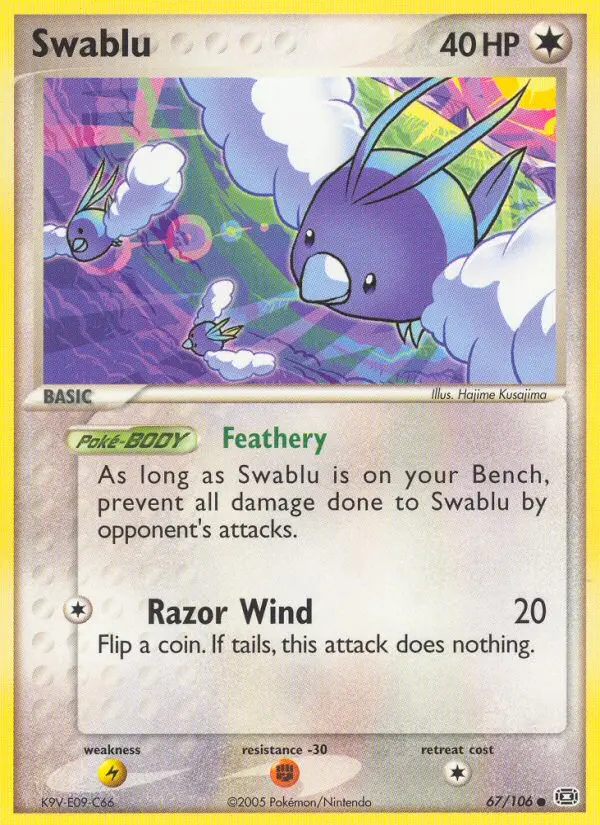 Swablu, Pokémon card