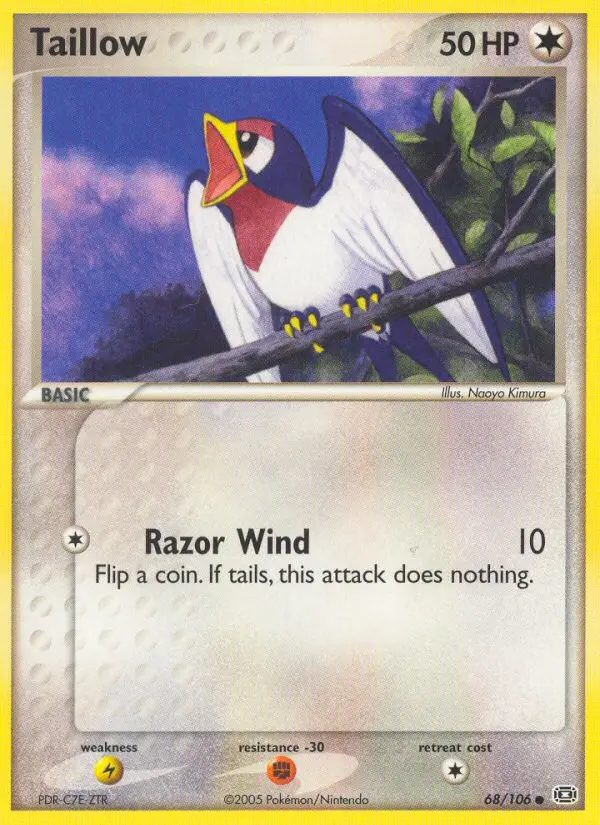 Taillow, Pokémon card