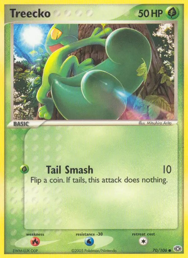 Treecko, Pokémon card