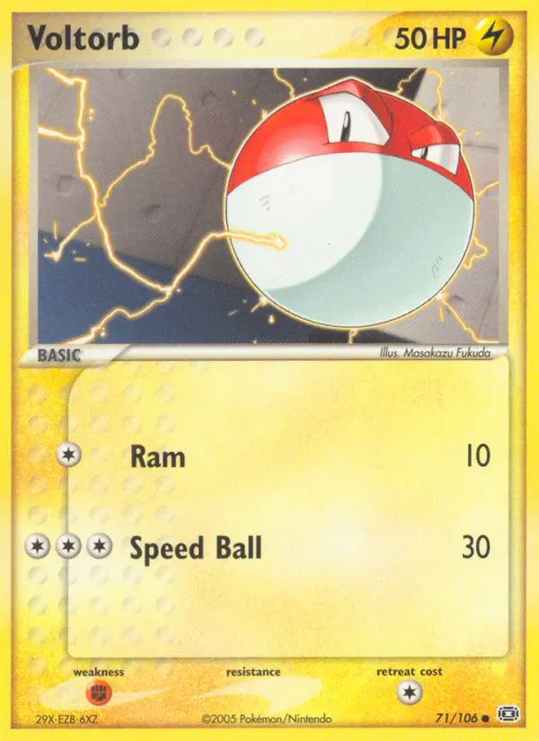 Voltorb, Pokémon card