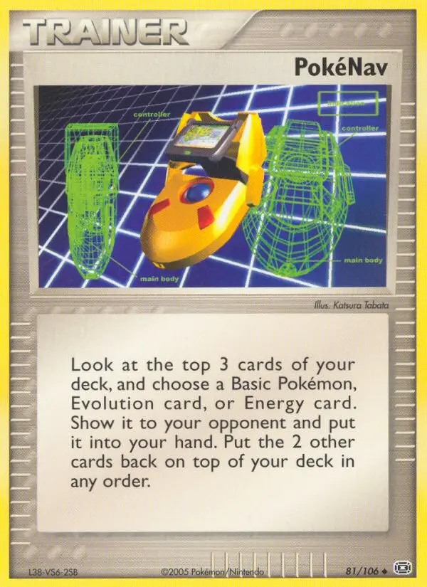 PokéNav, Pokémon card