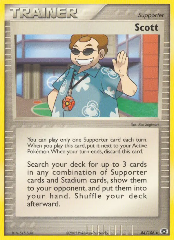 Scott, Pokémon card