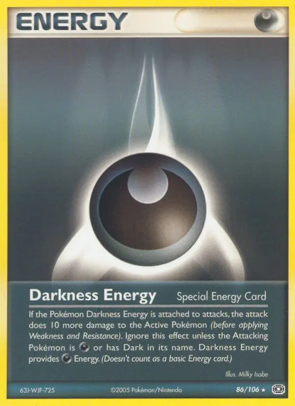 Darkness Energy, Pokémon card