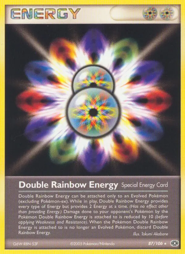Double Rainbow Energy, Pokémon card