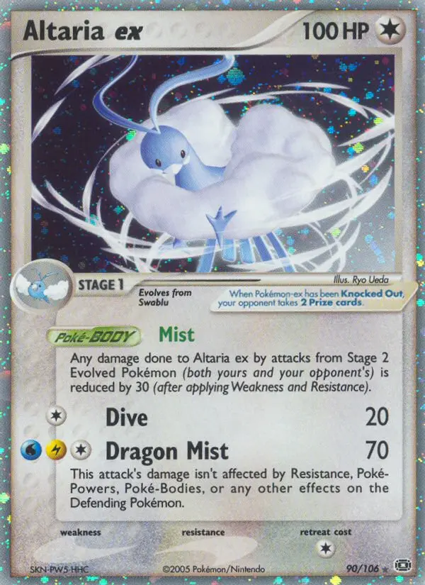 Altaria ex, Pokémon card