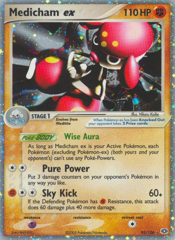 Medicham ex, Pokémon card