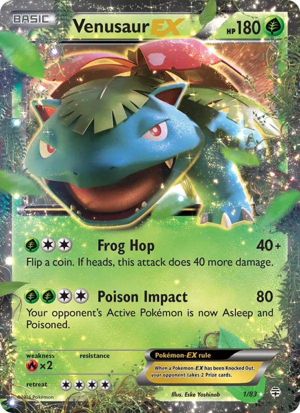 Venusaur EX, Pokémon card